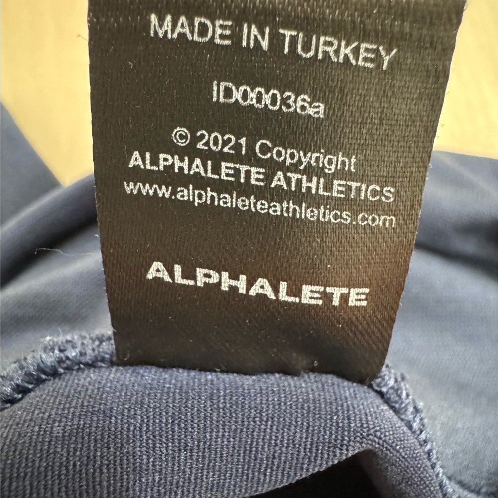 Alphalete Moto Leggings Women's Small Navy Blue High Waisted Compression - Picture 8 of 11